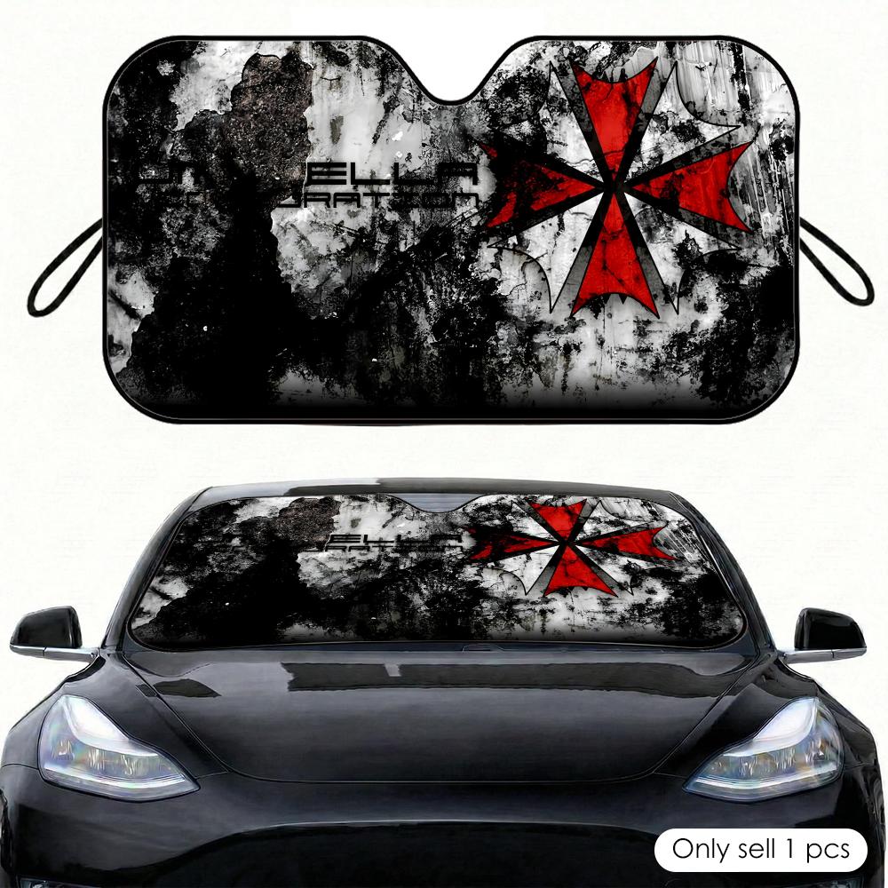 Car Sunshade Windshield Umbrella Foldable - 공포 영화 우산형 햇빛 가리개 자동차