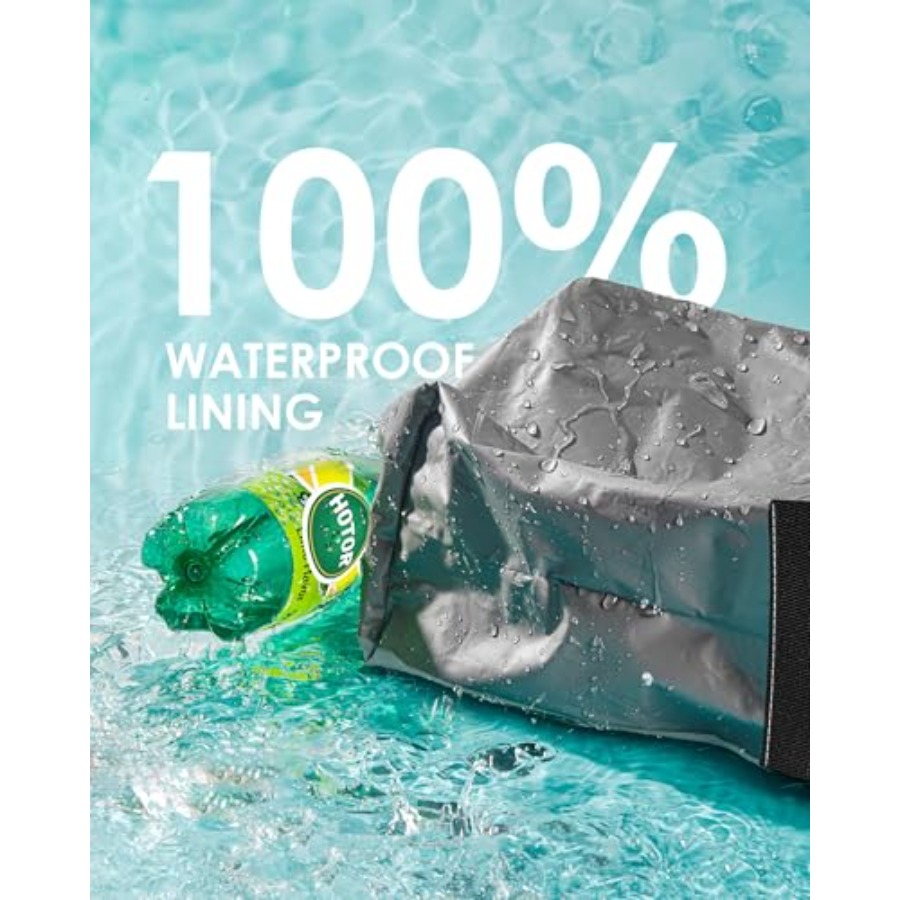 뚜껑과 수납 포켓이 있는 차량용 쓰레기통 - 100%  - Waterproof Car Trash Can With Lid 리뷰 및 가격