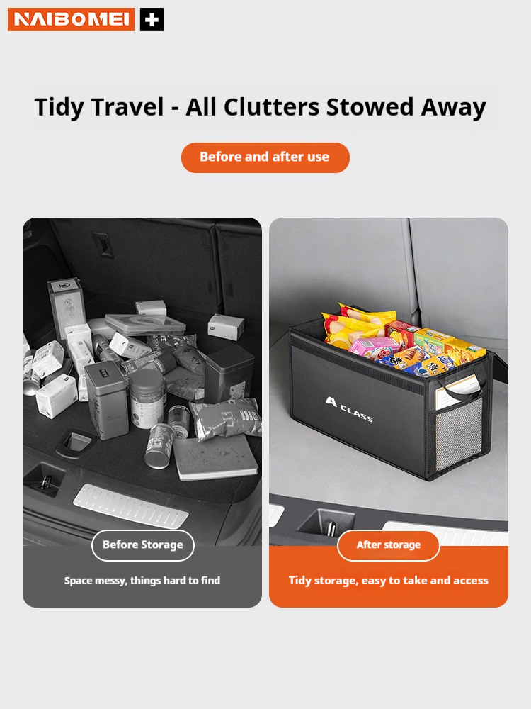 메르세데스-벤츠 A 클래스 자동차 트렁크 접이식 수납  - Car Trunk Organizer Foldable Storage Box 리뷰 및 가격