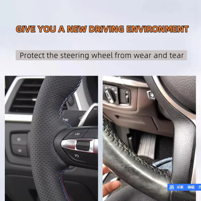재규어 XFL XE XJL F-PACE XKR용 자동차 - Car Steering Wheel Cover Anti Slip Breathable 리뷰 및 가격