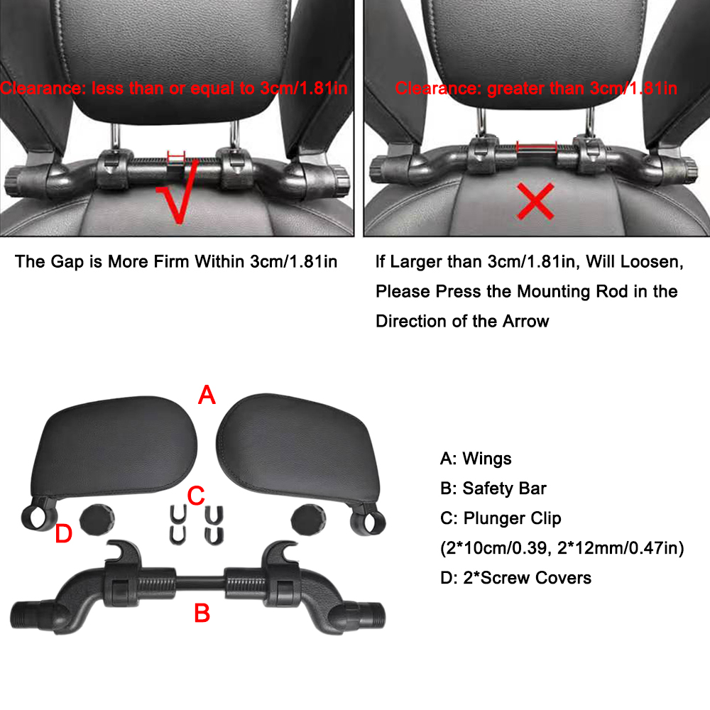 차량용 목베개 헤드레스트 쿠션 시트 메모리폼 패드 수면 - Memory Foam Car Neck Pillow Lumbar Support 리뷰 및 가격