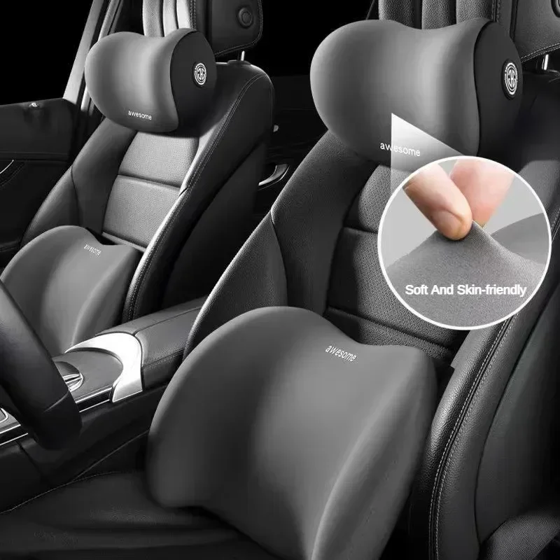 인체공학적 메모리폼 자동차 시트 쿠션 - 모든 계절에  - Memory Foam Car Neck Pillow Lumbar Support 리뷰 및 가격