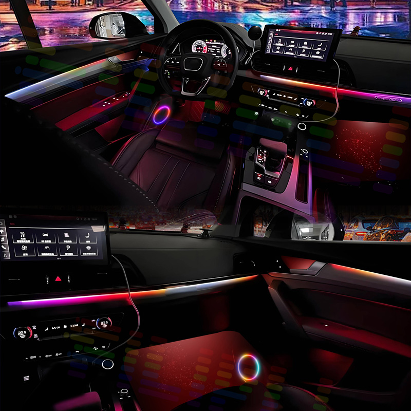 앰비언트 라이트 앱용 범용 자동차 모델 컷팅 가능 개별 - Led Ambient Interior Car Lights App Control 리뷰 및 가격